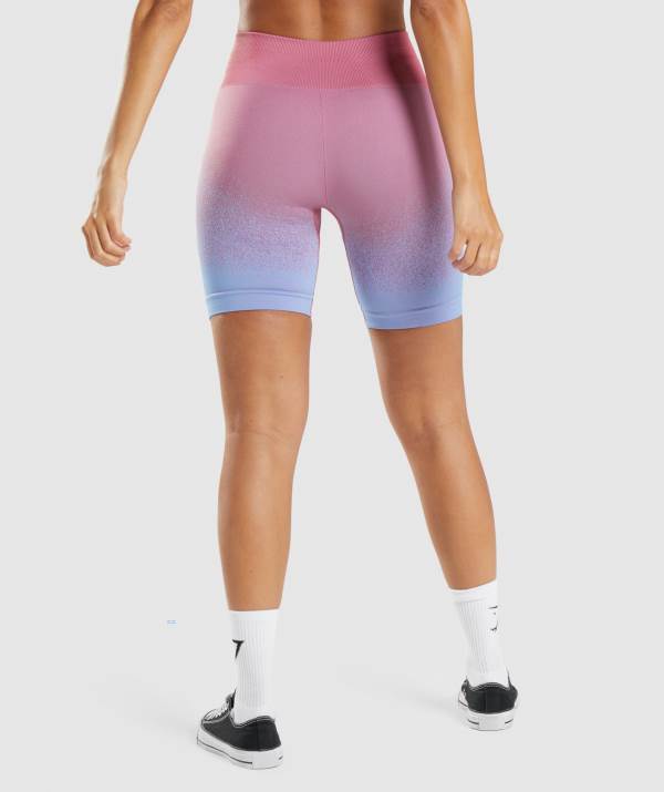 Damske Šortky Gymshark Adapt Ombre Seamless Cycling Ruzove Ruzove Svetlo / Modre | CD4371586